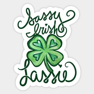 Sassy Irish Lassie Sticker